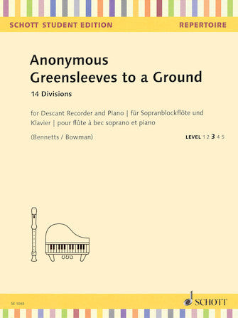 Greensleeves to a Ground 14 Divisions Descant Recorder and Piano