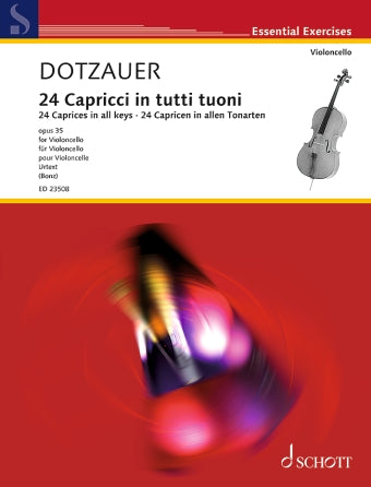 Dotzauer 24 Caprices in All Keys, Op. 35 for Cello