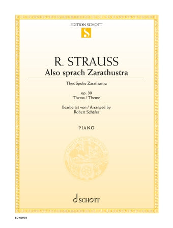 Strauss Also Sprach Zarathustra Op. 30/Theme Piano