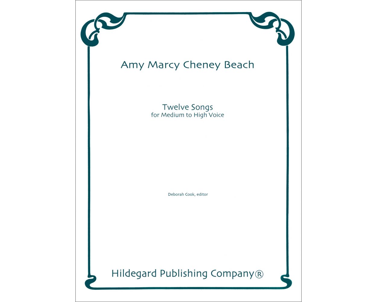 Beach: 12 Songs for Medium to High Voice