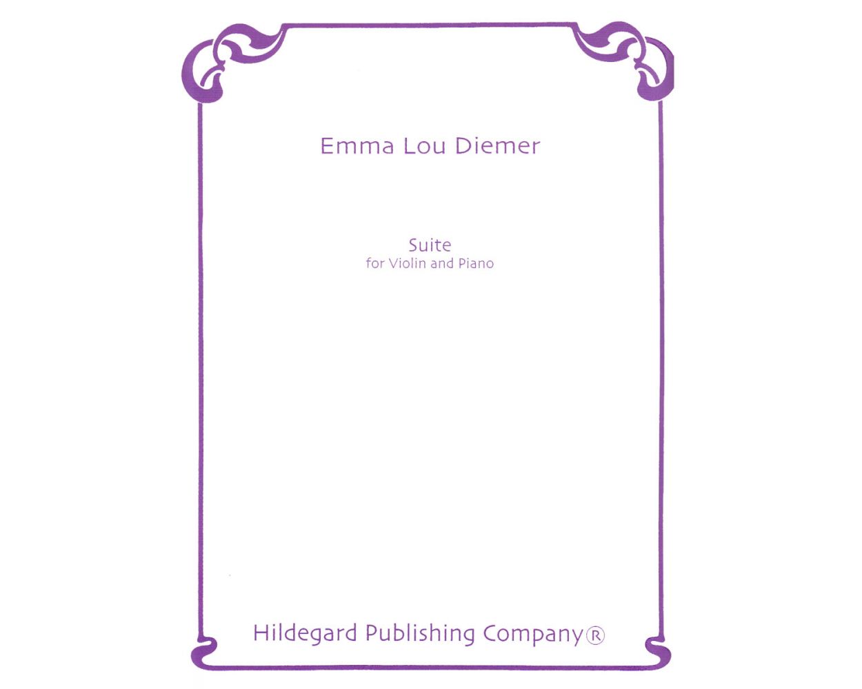 Diemer: Suite for violin and piano