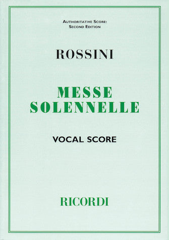 Rossini Messa Solenne Vocal Score