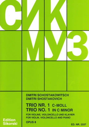 Shostakovich Trio No. 1 in C minor Op. 8