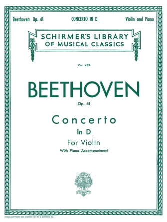 Beethoven Violin Concerto in D Major, Op. 61