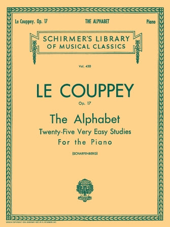 Le Couppey Alphabet, Op. 17 (25 Very Easy Studies)