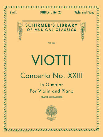 Viotti Violin Concerto No. 23 in G Major