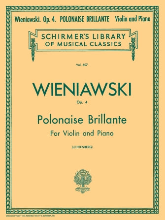 Wieniawski Polonaise Brillante, Op. 4 Violin and Piano