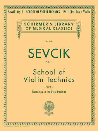 Sevcik School of Violin Technics, Op. 1 - Book 1
