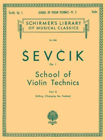 School of Violin Technics, Op. 1 - Book 3