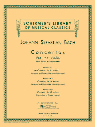 Bach Concerto in E Major