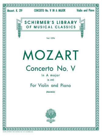 Mozart Concerto No. 5 in A, K.219