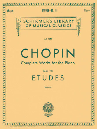 Chopin Complete Works Piano VIII, Etudes