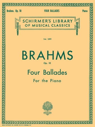 Brahms: 4 Ballades, Op. 10