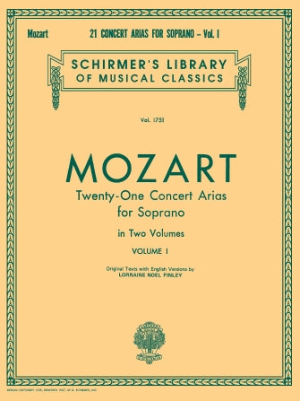 Mozart 21 Concert Arias for Soprano - Volume I