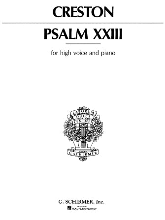 Creston Psalm 23 High Voice