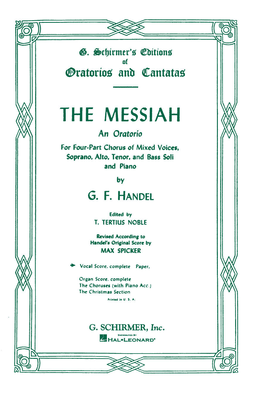 Handel Messiah (Oratorio, 1741)