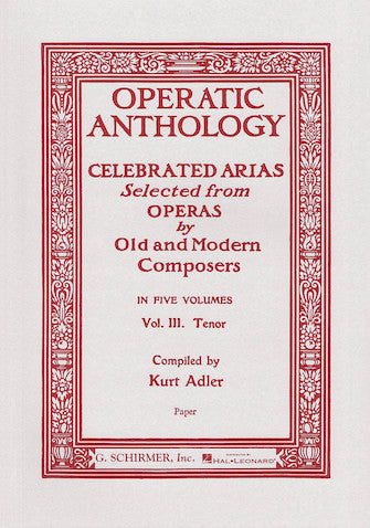 Operatic Anthology - Volume 3 Tenor