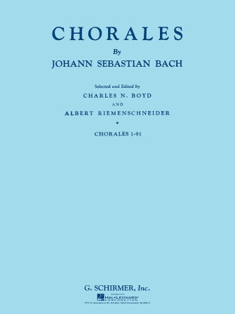 Bach Chorales 1-91, Open Score Arranged by Charles Boyd & Albert Rieme