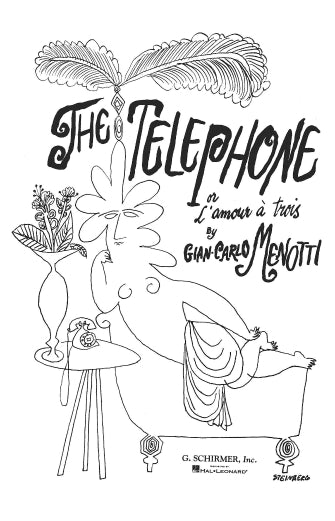 Menotti The Telephone Vocal Score French and English