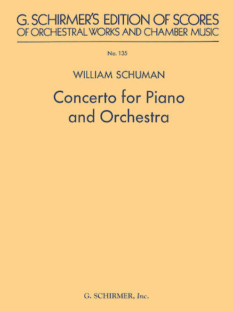 Schuman (William) Concerto for Piano and Orchestra