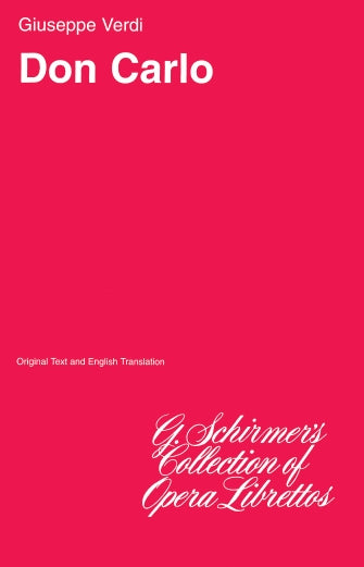 Verdi Don Carlo Libretto