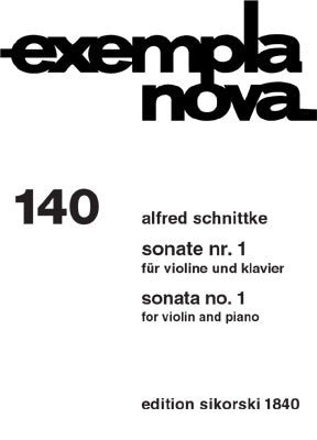Schnittke Sonata No 1 For Violin/piano