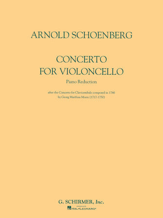 Schoenberg Concerto for Violoncello and Orchestra