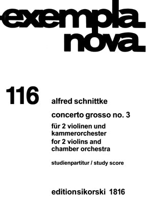 Schnittke Concerto Grosso III - Study Score