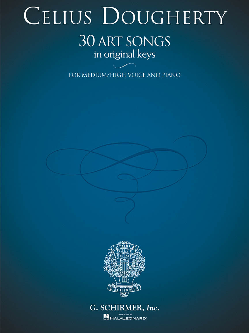 Dougherty 30 Art Songs in Original Keys or Medium/High Voice and Piano