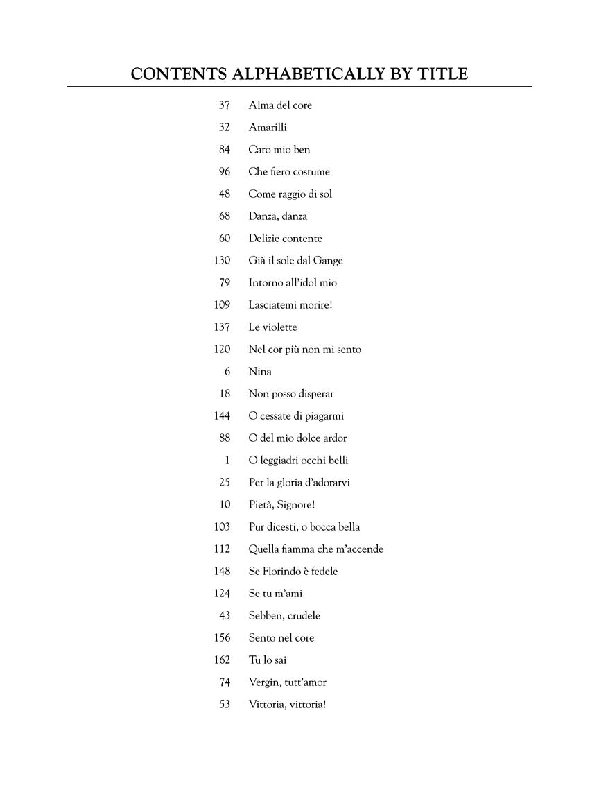 28 Italian Songs & Arias of the 17th & 18th Centuries Medium Low