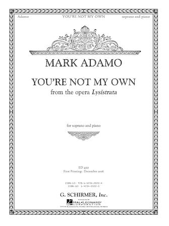 You're Not My Own (from Lysistrata)