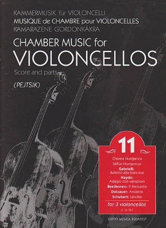 Chamber Music For Violoncellos Volume 11 (for 3 Cellos) Score And Parts