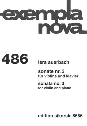 Auerbach Sonata No 3 Violin &
