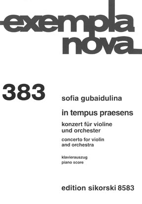 Gubaidulina In Tempus Praesens Violin and Piano Reduction