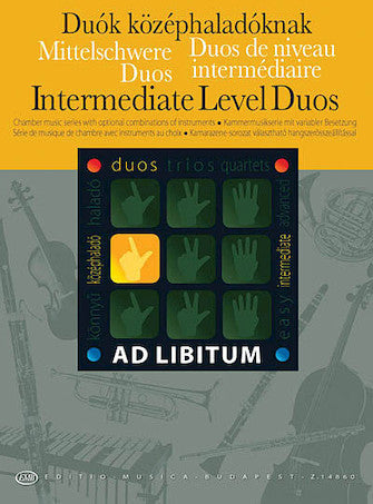 Intermediate Level Duos with Optional Combinations of Instruments Score and Parts