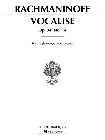 Rachmaninoff Op. 34, No. 14 High Voice