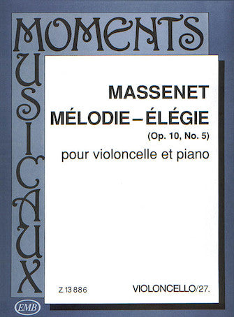 Massenet Elegie op 10, No 5