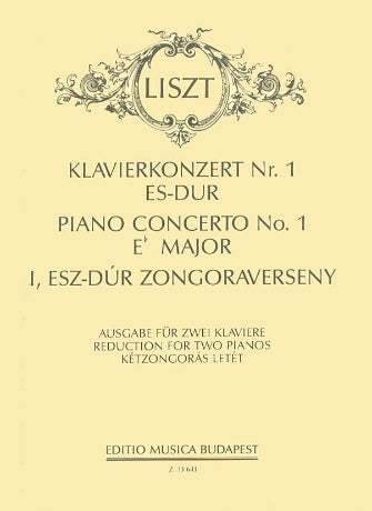 Liszt Concerto No. 1 in E flat major, R 455 Reduction for Two Pianos