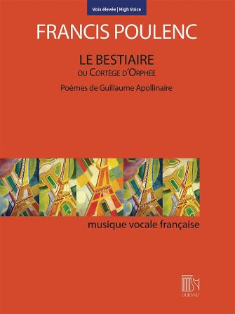 Poulenc Le Bestiaire ou Cortége d'Orphée High Voice