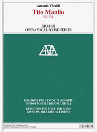 Vivaldi Tito Manlio, RV 738 Vocal Score