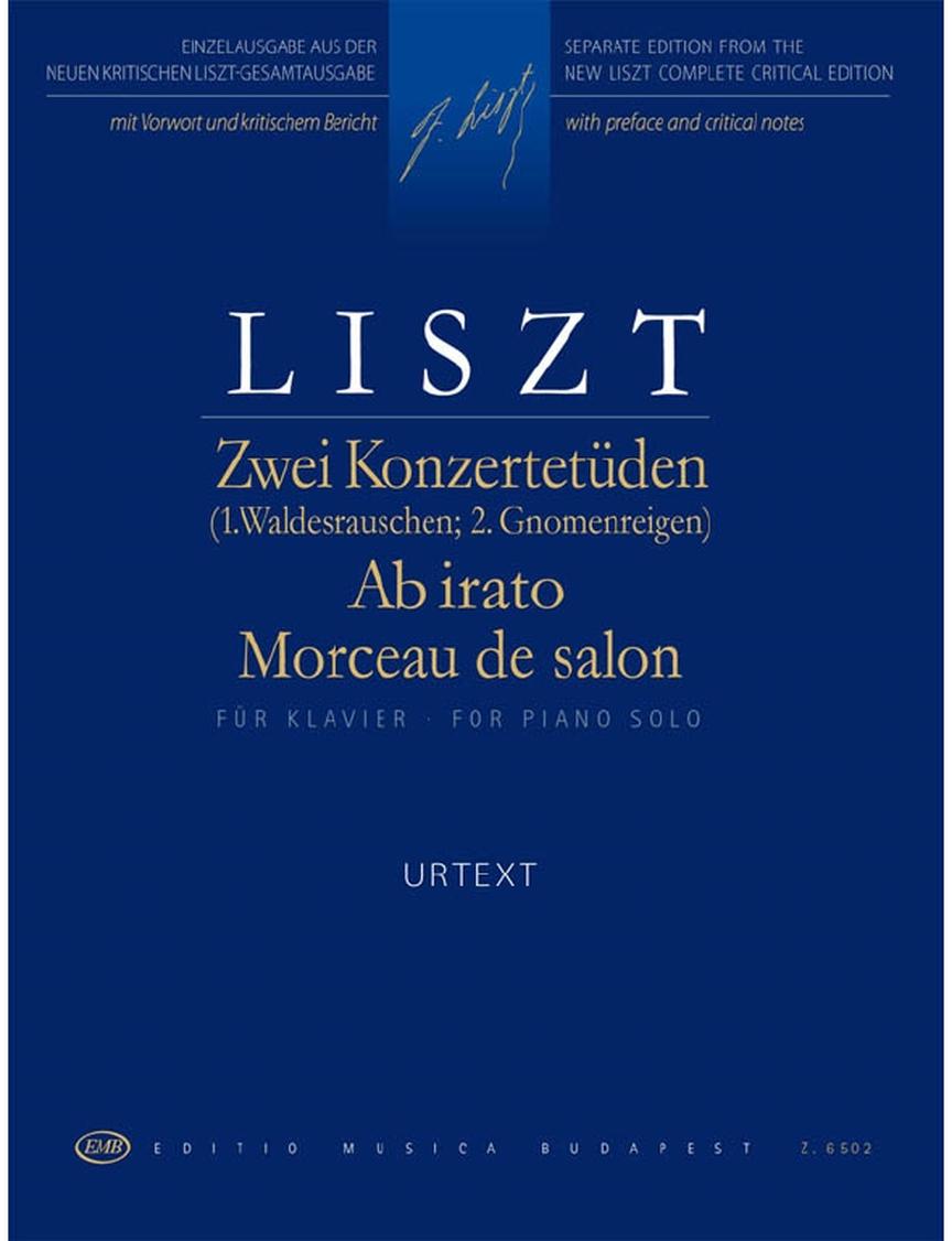 Liszt 2 Concert Etudes: Ab irato & Morceau de salon for Piano Solo