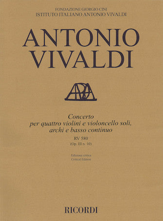 Vivaldi Concerto B Minor RV 580, Op. III No. 10 (full score)