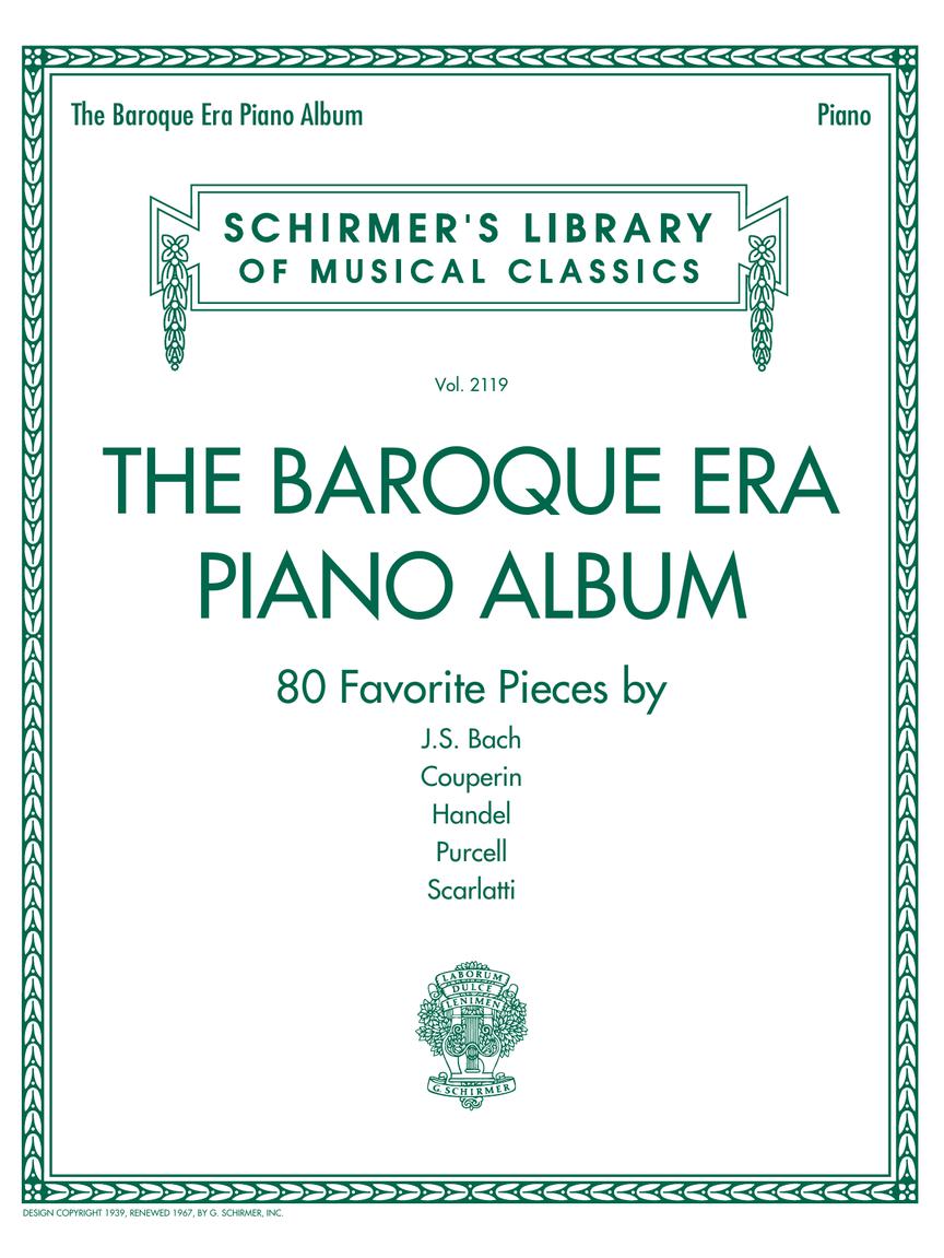 Baroque Era Piano Album - Schirmer's Library of Musical Classics Vol. 2119