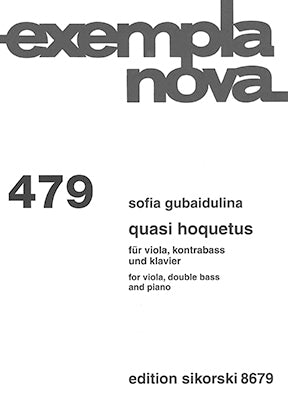 Gubaidulina Quasi Hoquetus for Viola, Double Bass and Piano