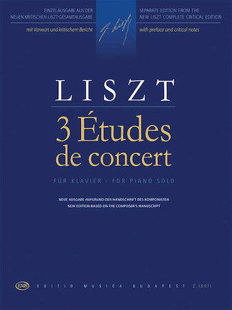 Liszt 3 Etudes de Concert or Piano Solo