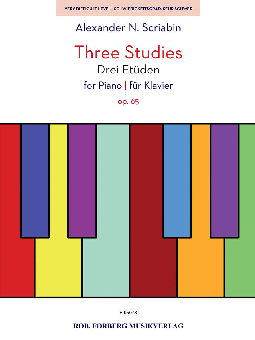 Scriabin: Three Studies for Piano, Op. 65