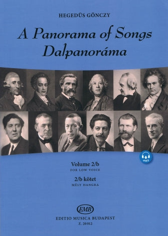 Panorama of Songs 2/B Easy Songs from 4 Centuries in 6 Languages - Low Voice