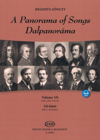 Panorama of Songs 3/B Easy Songs from 4 Centuries in 6 Languages - Low Voice