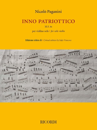 Paganini Inno Patriottico for Solo Violin