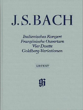 Bach Italian Concerto, French Overture, Four Duets, Goldberg Variations (cloth hardcover)